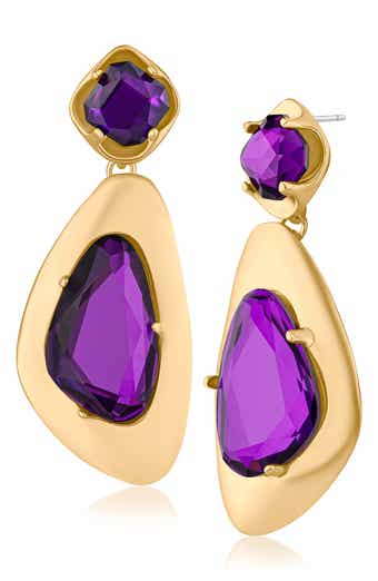JARDIN Irregular Molten Drop Earrings