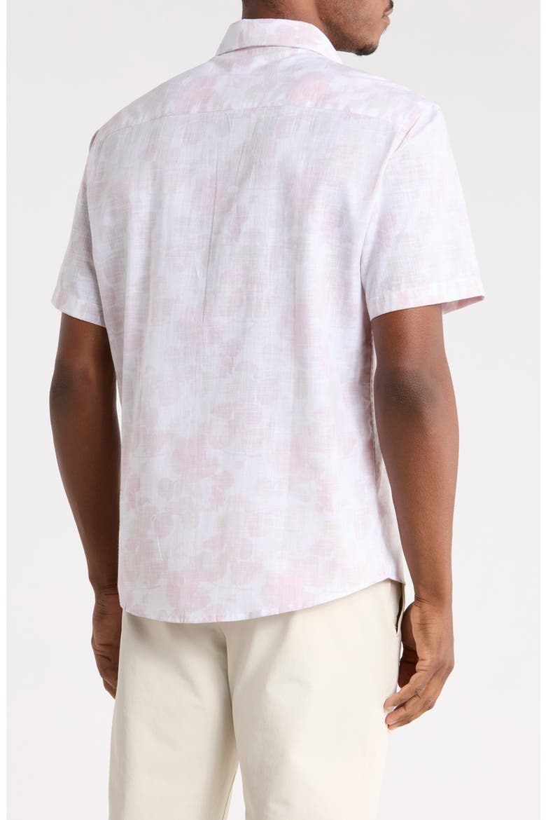 Emeric Short Sleeve Button-Up Shirt, Alternate, color, SHADOW CORAL