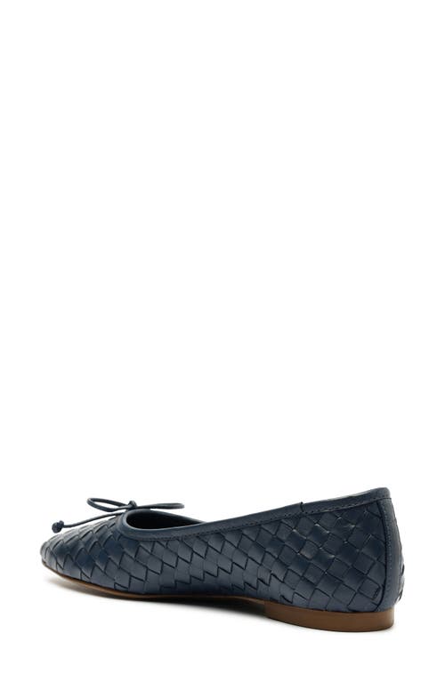 Schutz Arissa Woven Ballet Flat In Drees Blue