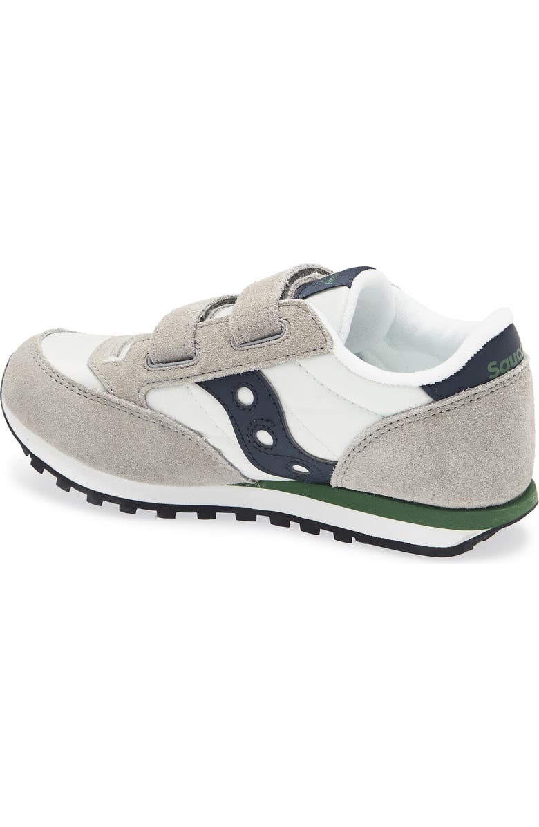 Saucony Jazz Double Hook & Loop Sneaker, Alternate, color, Grey/ Navy/ Green