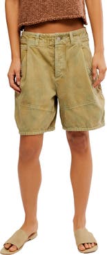 Free People Wild Rebel Barrel Shorts