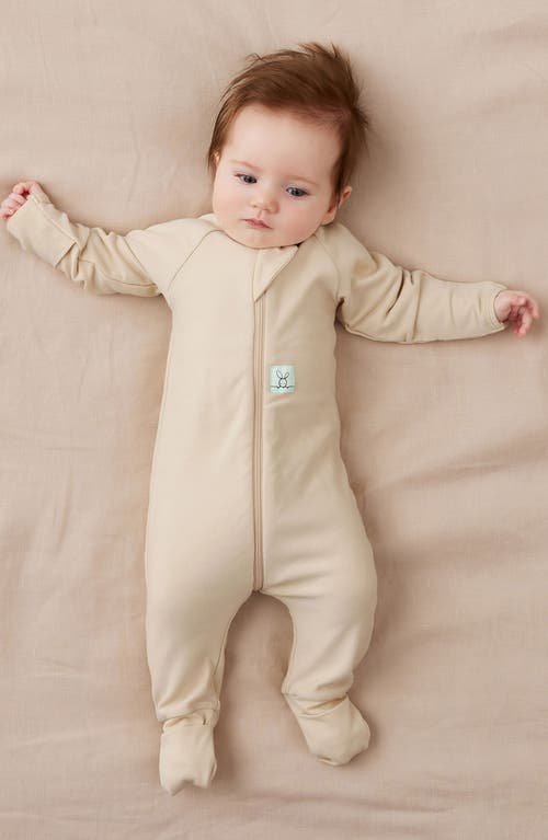 Ergopouch 1.0 Tog Long Sleeve Layering Romper In Neutral