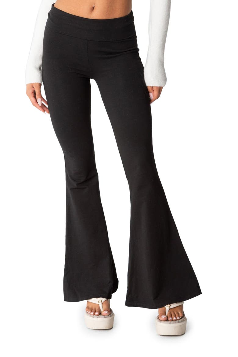 Naomi Flared Leggings, Main, color, BLACK