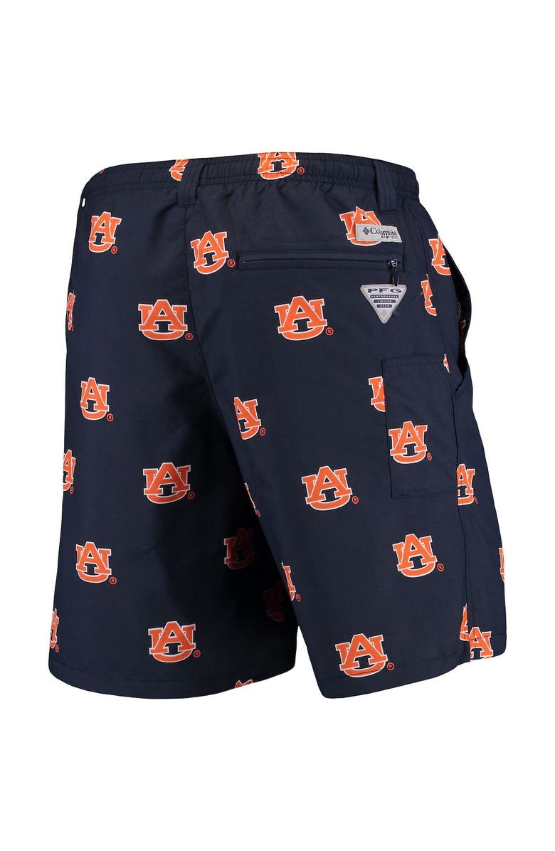 Columbia Men's Columbia PFG Navy Auburn Tigers Backcast II 8" Omni-Shade Hybrid Shorts, Alternate, color, Navy