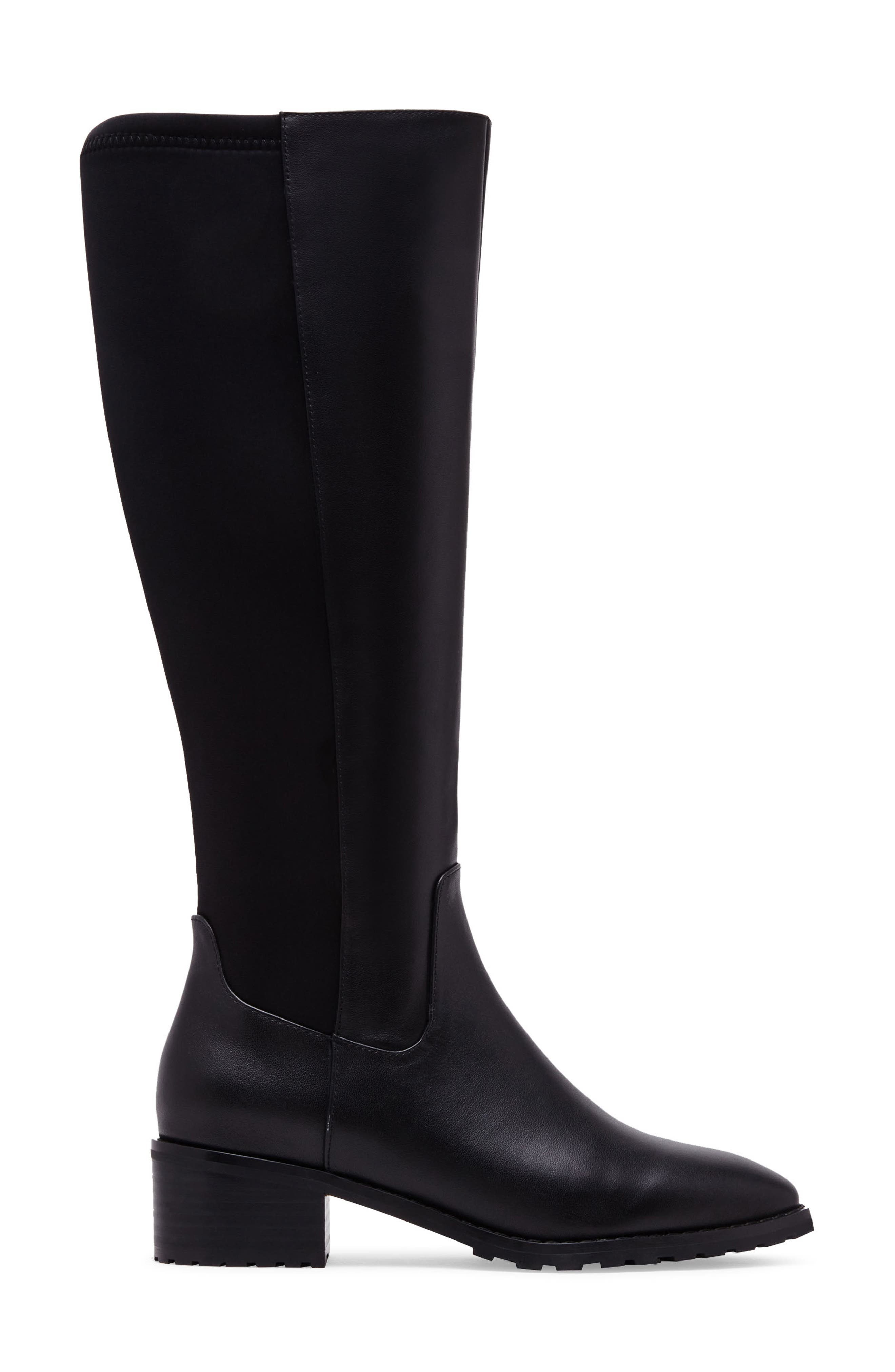 Blondo Sandy Waterproof Knee High Boot, Alternate, color, Black Leather