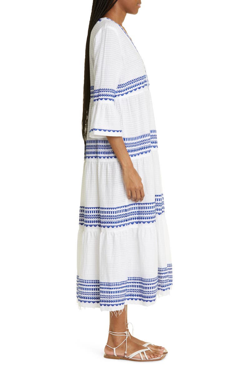 Yani Flutter Dress, Alternate, color, BLUE