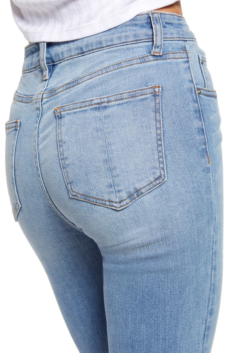 Prosperity Denim Ripped High Waist Crop Skinny Jeans, Alternate, color,