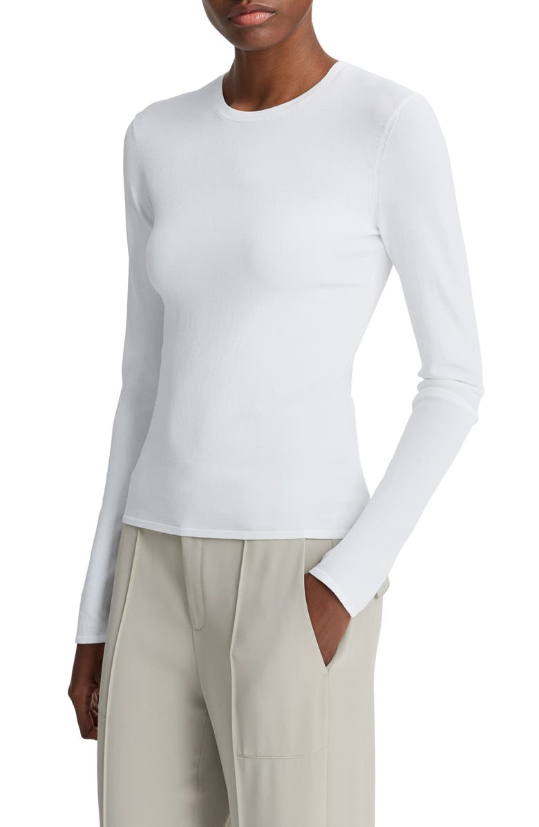 Vince Clean Fit Crewneck Top, Alternate, color,