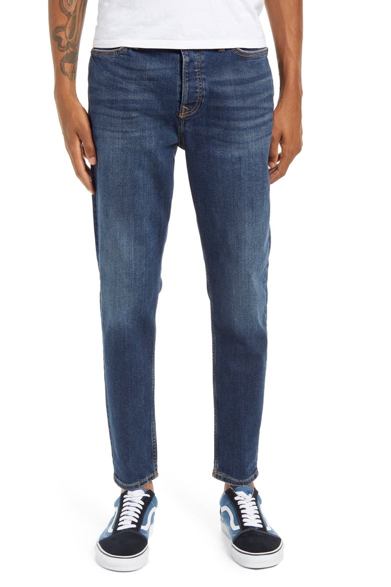 Carrot Tapered Jeans, Main, color, BLUE