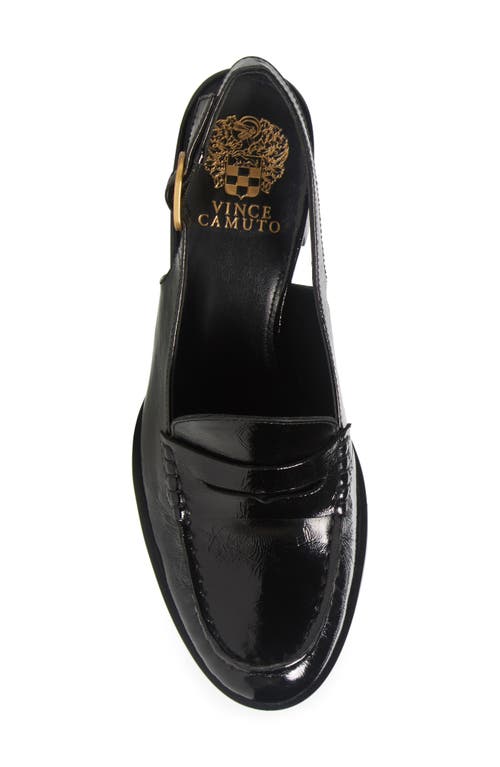 Vince Camuto Gemma Suede Loafer Pump In Jet Black