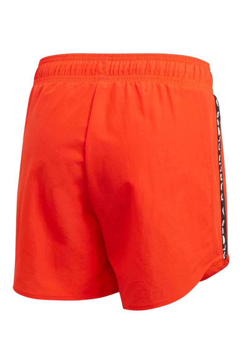 Karlie Kloss Logo Tape Shorts, Alternate, color, ACTIVE ORANGE
