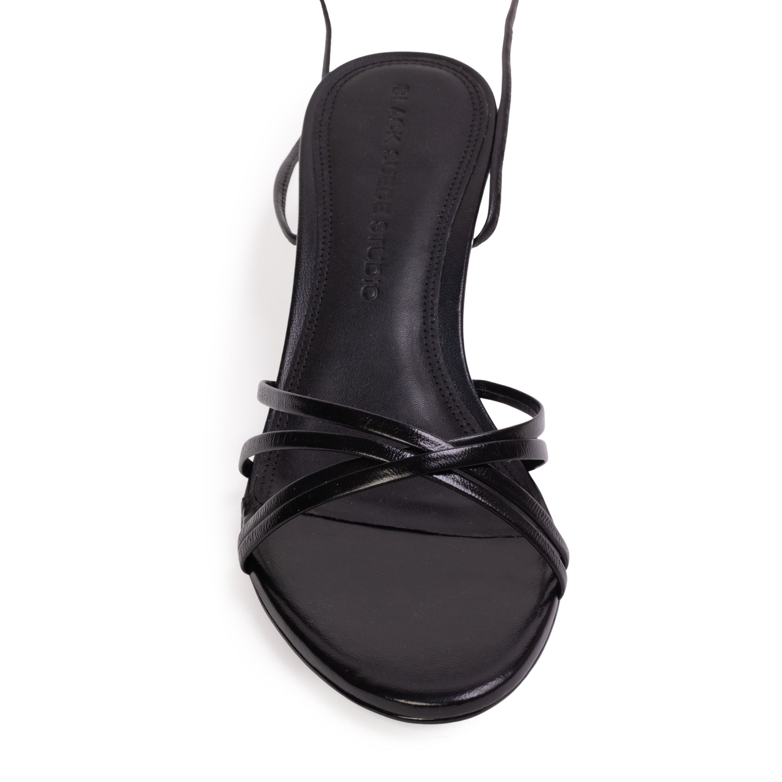 BLACK SUEDE STUDIO Suri 35 Sandal, Alternate, color, Black Leather