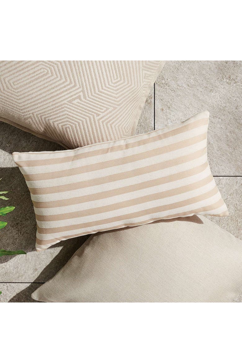 Grant Lumbar Indoor-Outdoor Pillow, Alternate, color, Beige