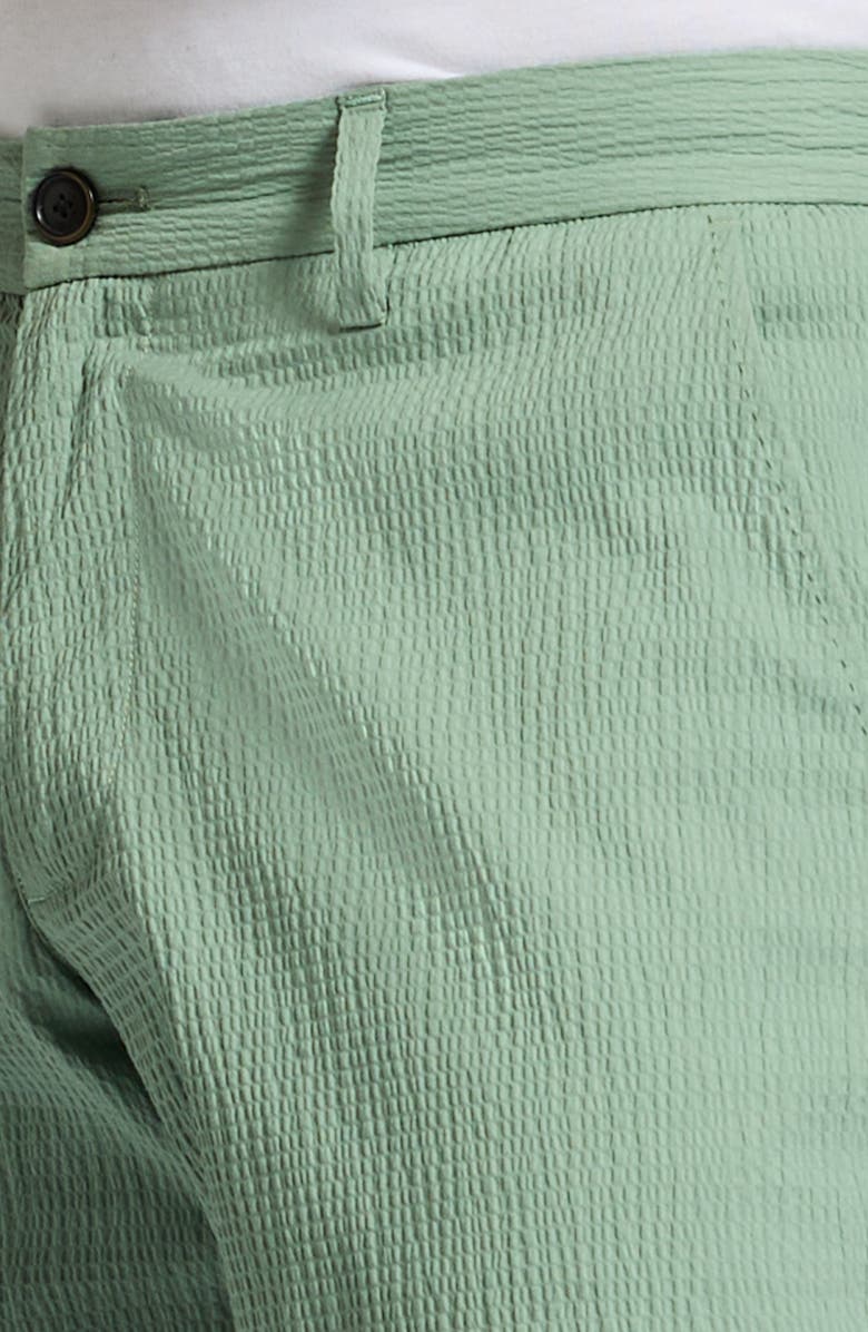 Robert Graham Thresher Seersucker Shorts, Main, color, Olive