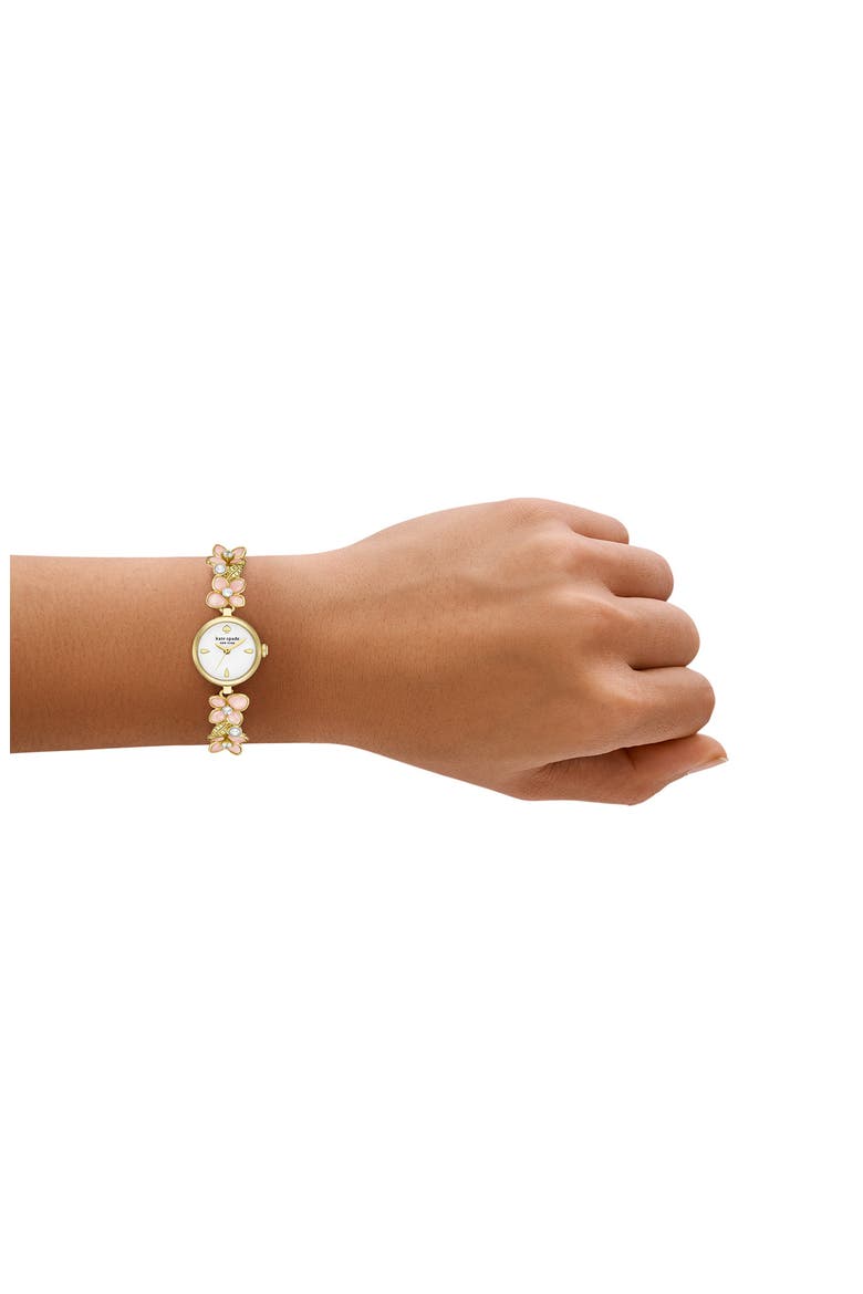 monroe bracelet watch, 20mm, Alternate, color, GOLD/PINK