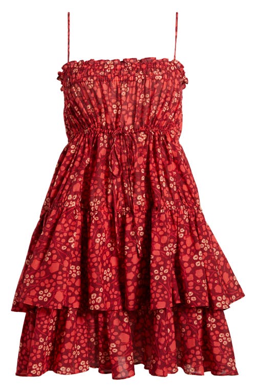 Ulla Johnson Kalila Cover-up Minidress In Coral