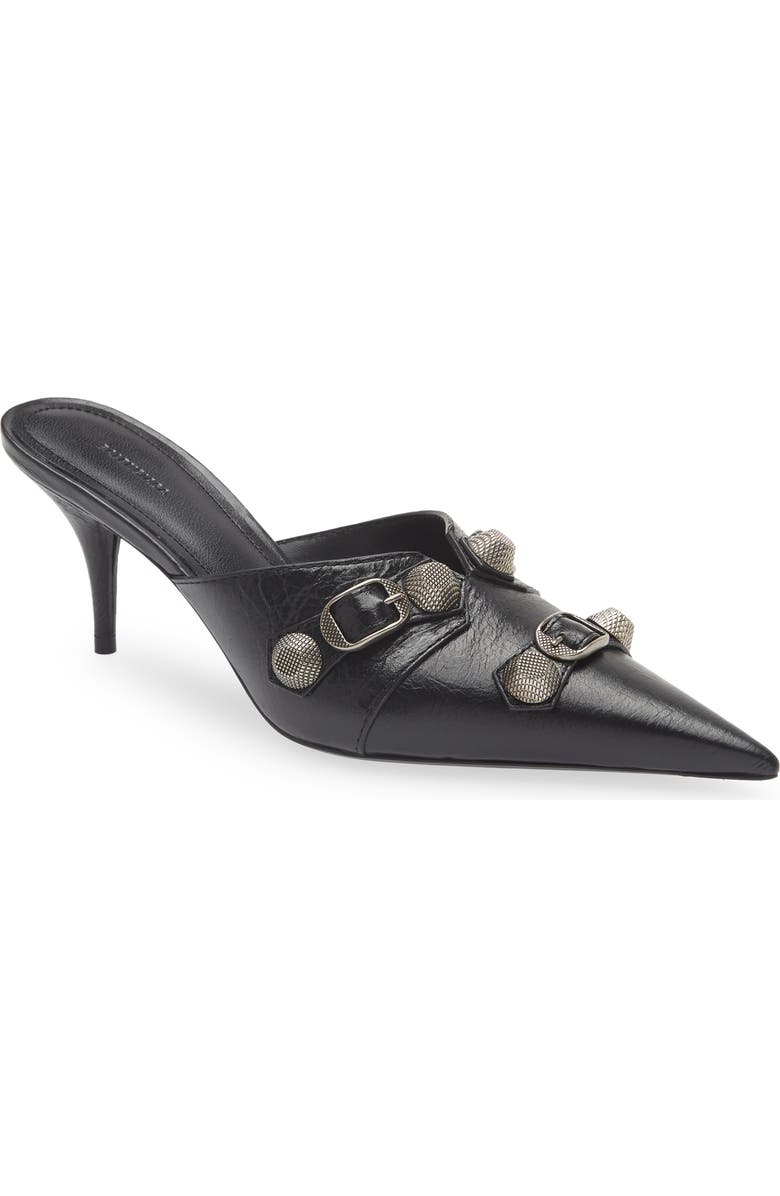 Balenciaga Cagole Pointed Toe Mule, Main, color,