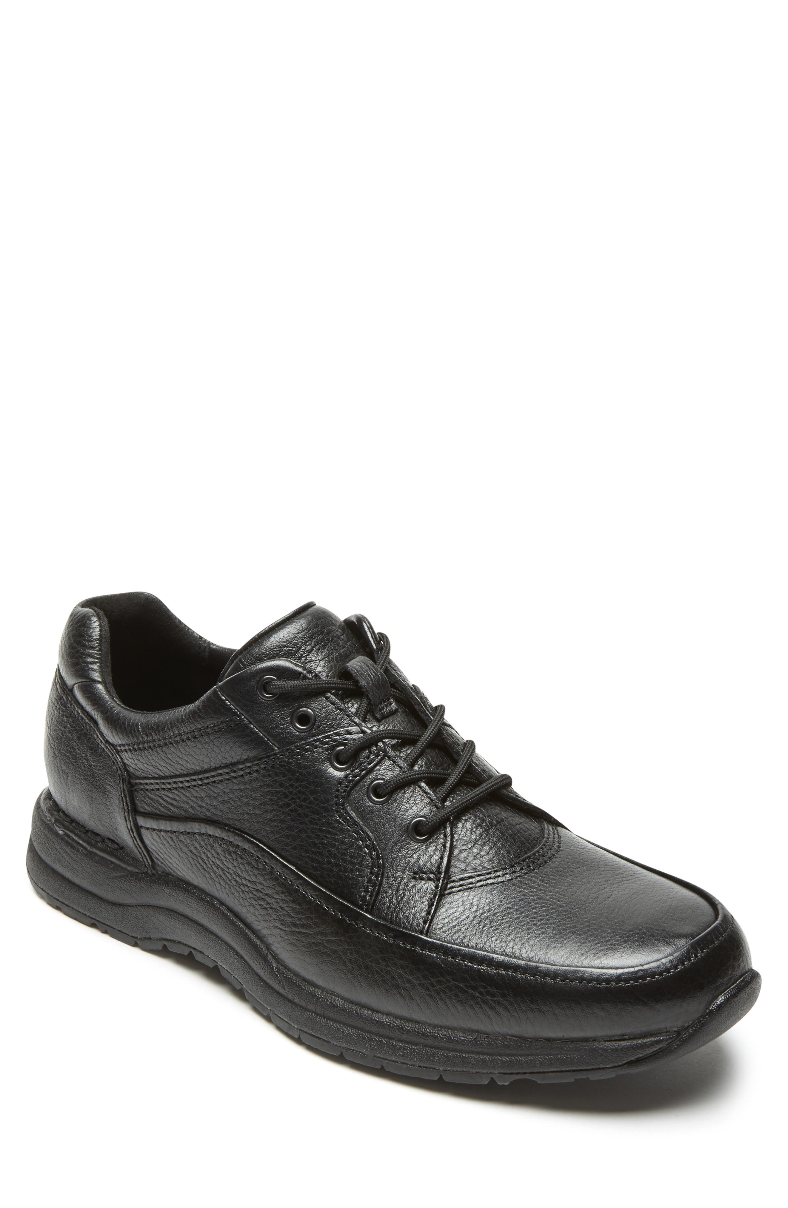 Rockport Edge Hill Apron Toe Sneaker, Main, color, Black