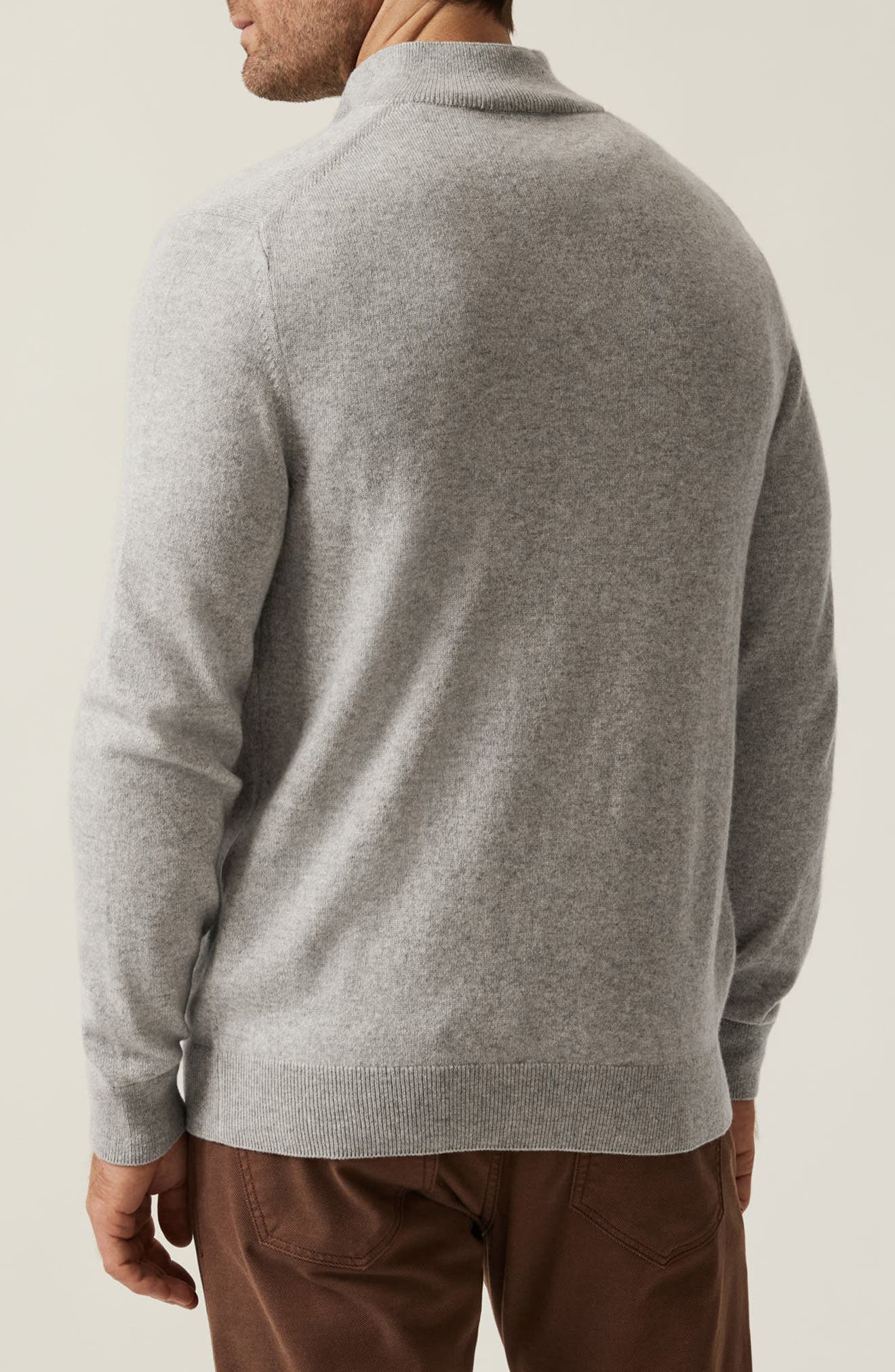 Cashmere, Silk & Wool Quarter Zip Sweater - image 2