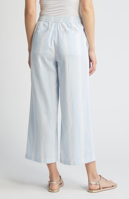 CASLON CASLON® DRAWSTRING WIDE LEG LINEN BLEND PANTS 