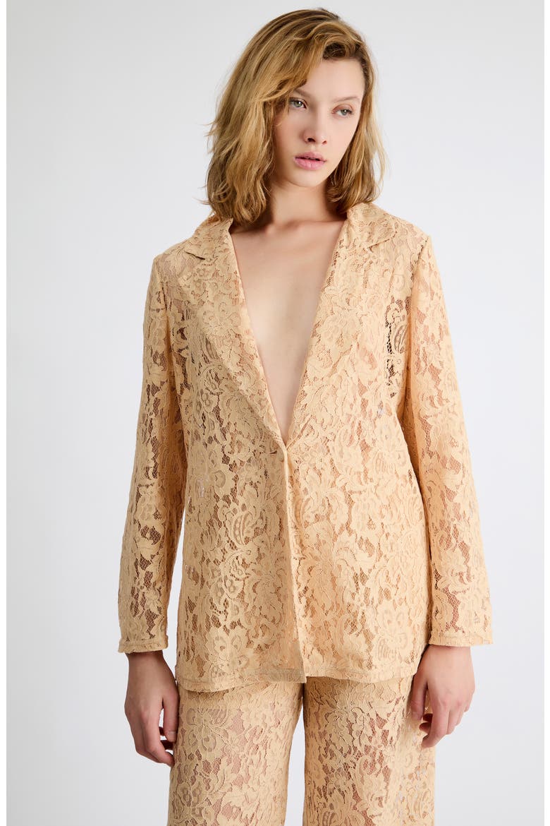 Andrey Lace Blazer, Alternate, color, TAN