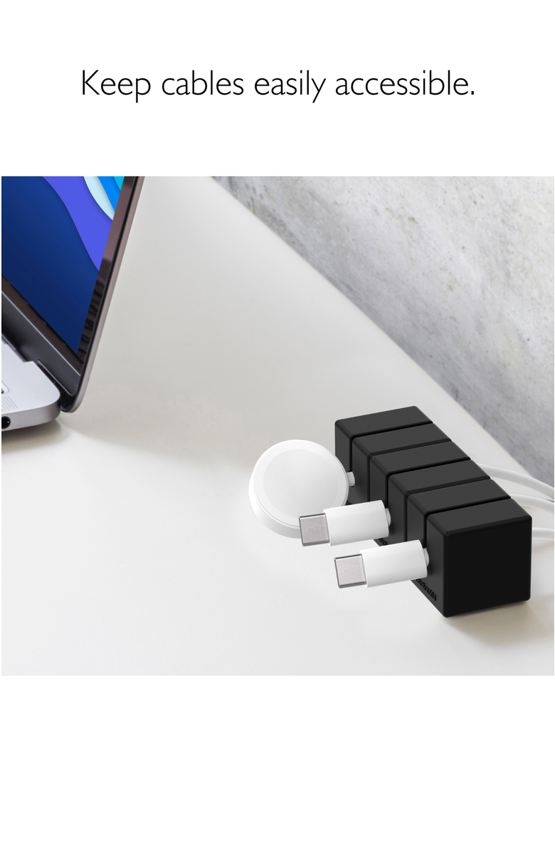 Function101 Cable Blocks - Magnetic Cable Organizers, Alternate, color, Black