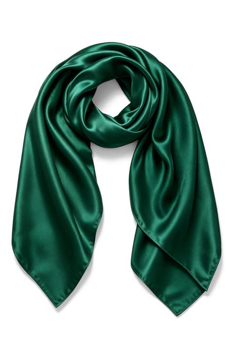 Pure Silk Classic Elegant Square Scarf