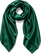 SILKSILKY Pure Silk Classic Elegant Square Scarf