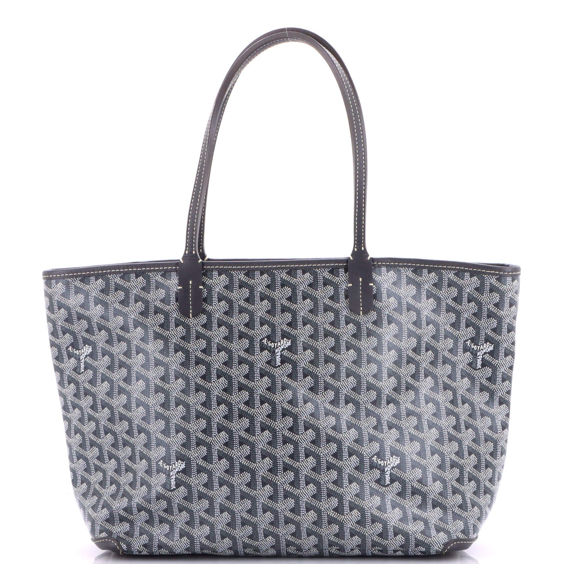 Pre-Owned Goyard Artois Tote Coated Canvas PM, Main, color, Gray