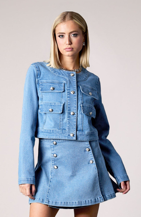 Sabrina Cropped Recycled Jacket