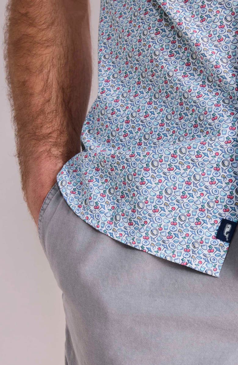 vineyard vines Painkiller Madras Short Sleeve Cotton Button-Up Shirt, Alternate, color, 