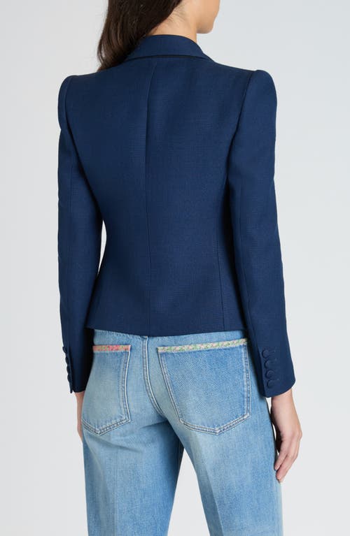 Valentino Tailored Bow-detail Jacket Crafted From Lightweight Viscose In Provence Blue