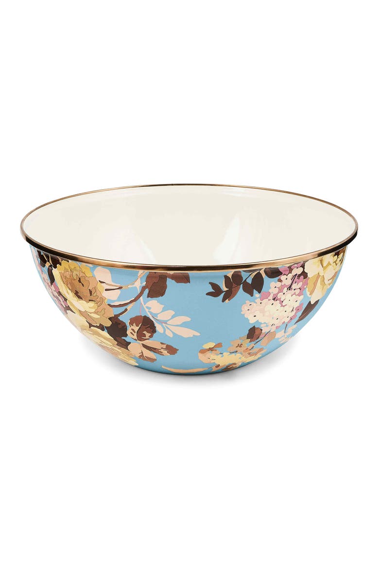 Wild Rose Slate Large Everyday Bowl, Main, color, BLUE