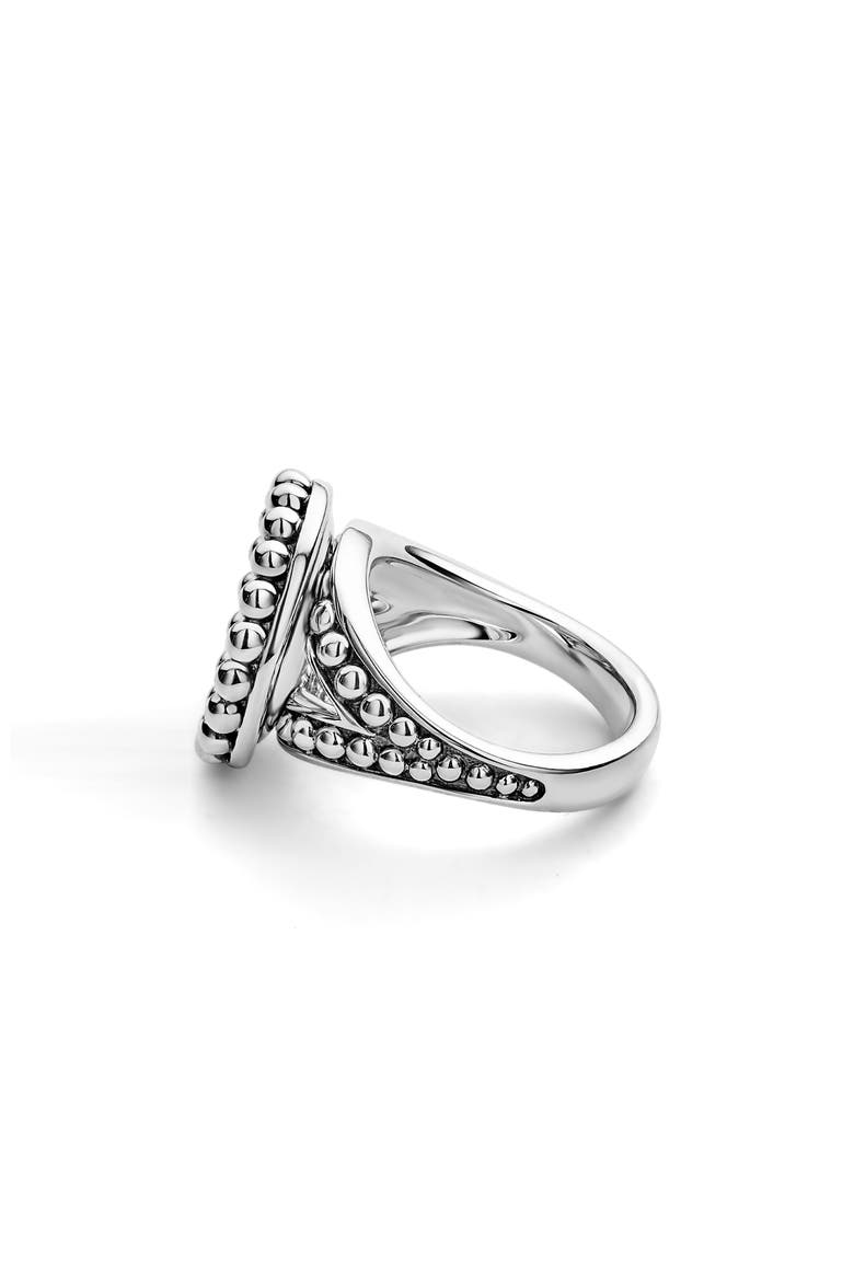 Maya Ceramic Ring, Alternate, color, SILVER/ BLUE