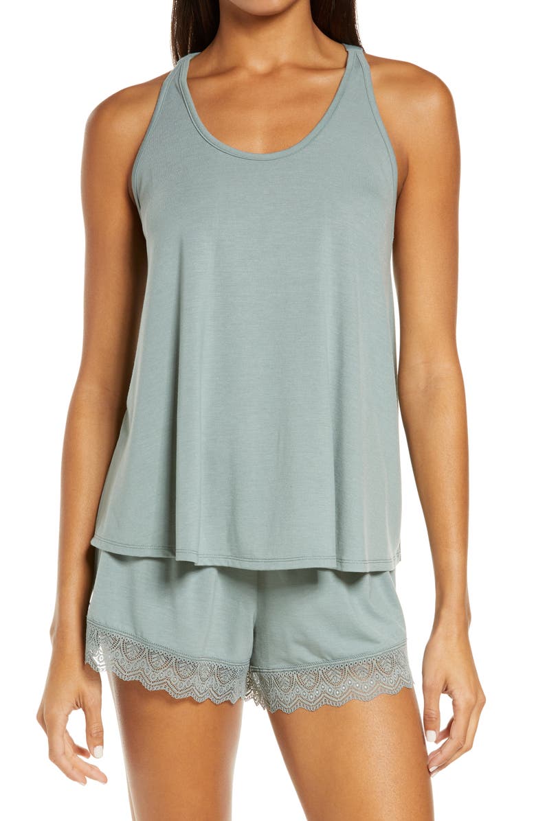 Flora Nikrooz Stephanie Knit Short Pajamas, Main, color, 