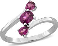 Julianna B. Rhodolite 3-Stone Ring Sterling Silver