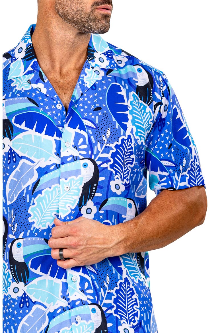 Apachi Marthy Camp Shirt, Alternate, color, BLUE