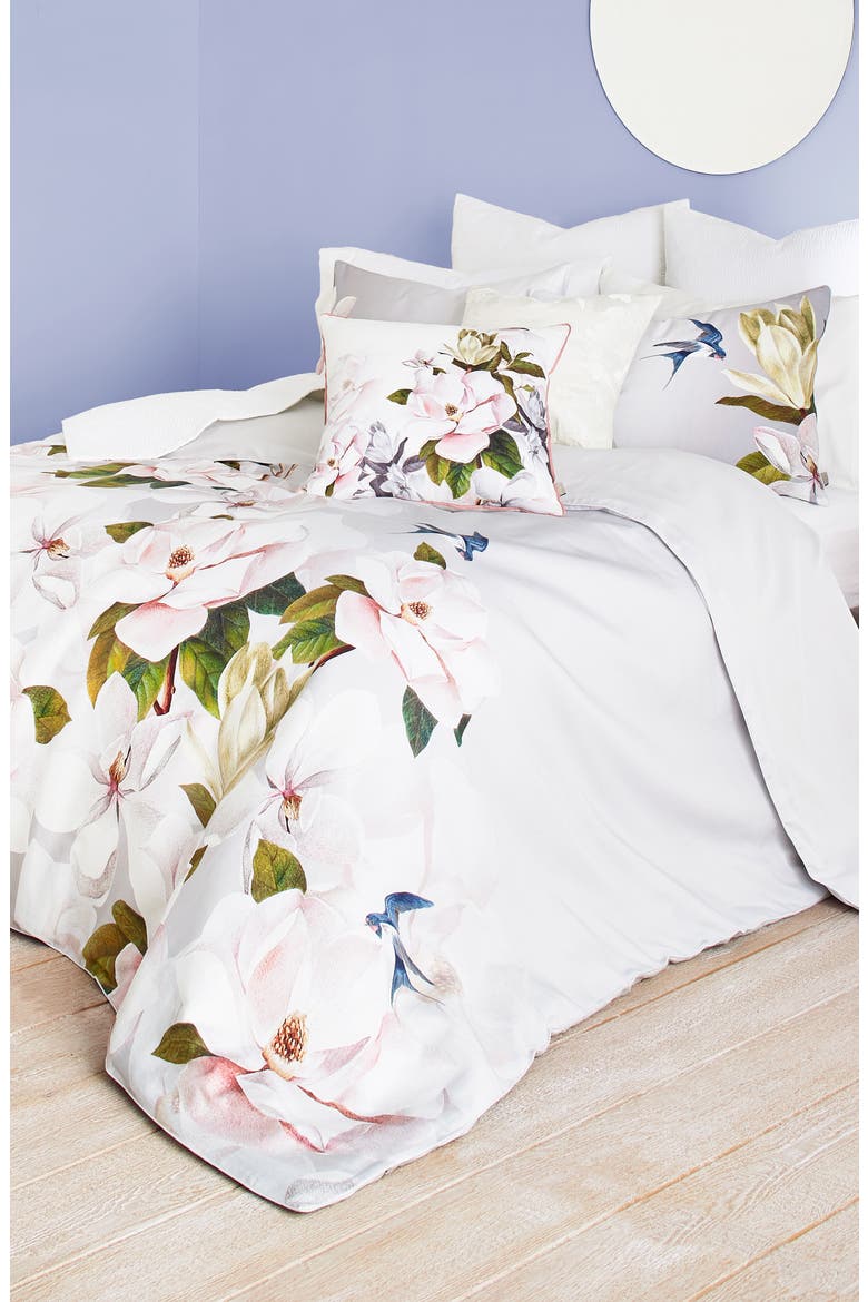 Opal Duvet Cover & Sham Set, Alternate, color, GREY