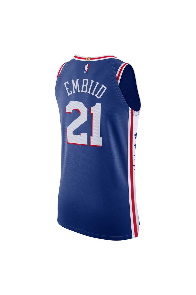 Men's Nike Joel Embiid Royal Philadelphia 76ers 2020/21 Authentic Player Jersey - Icon Edition, Alternate, color, Royal