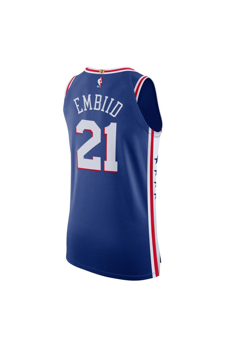 Nike Men's Nike Joel Embiid Royal Philadelphia 76ers 2020/21 Authentic Player Jersey - Icon Edition, Alternate, color, Royal