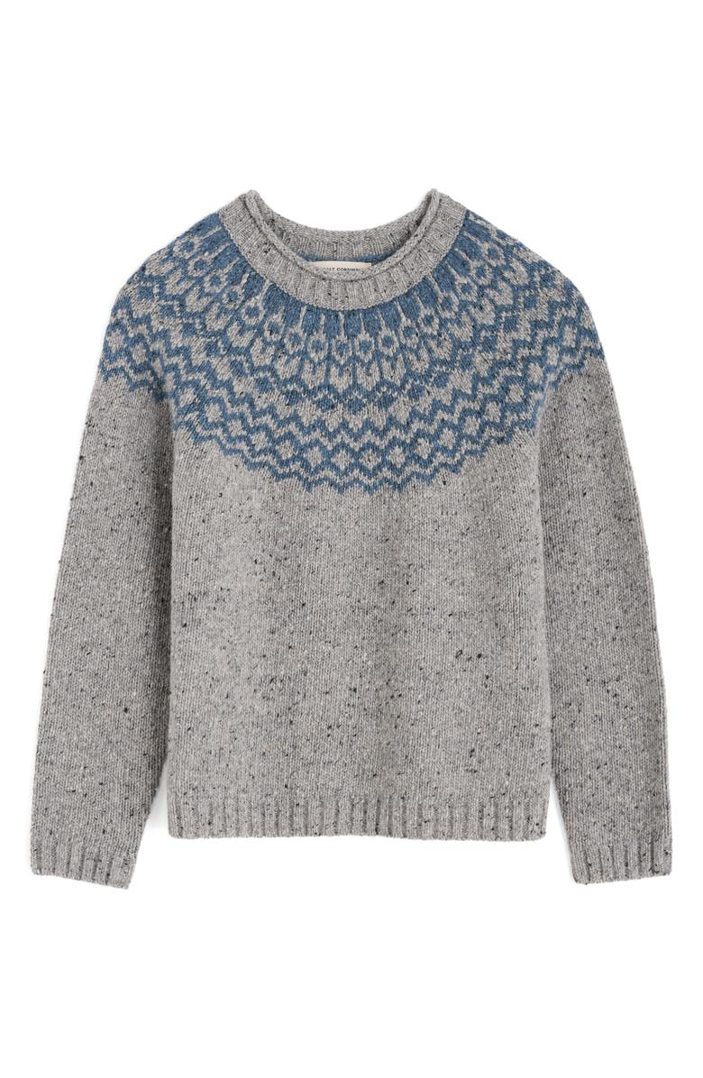 Seasalt Cornwall Port Kinnis Fair Isle Merino Wool Blend Sweater, Alternate, color, Wag Tail Tor Shore