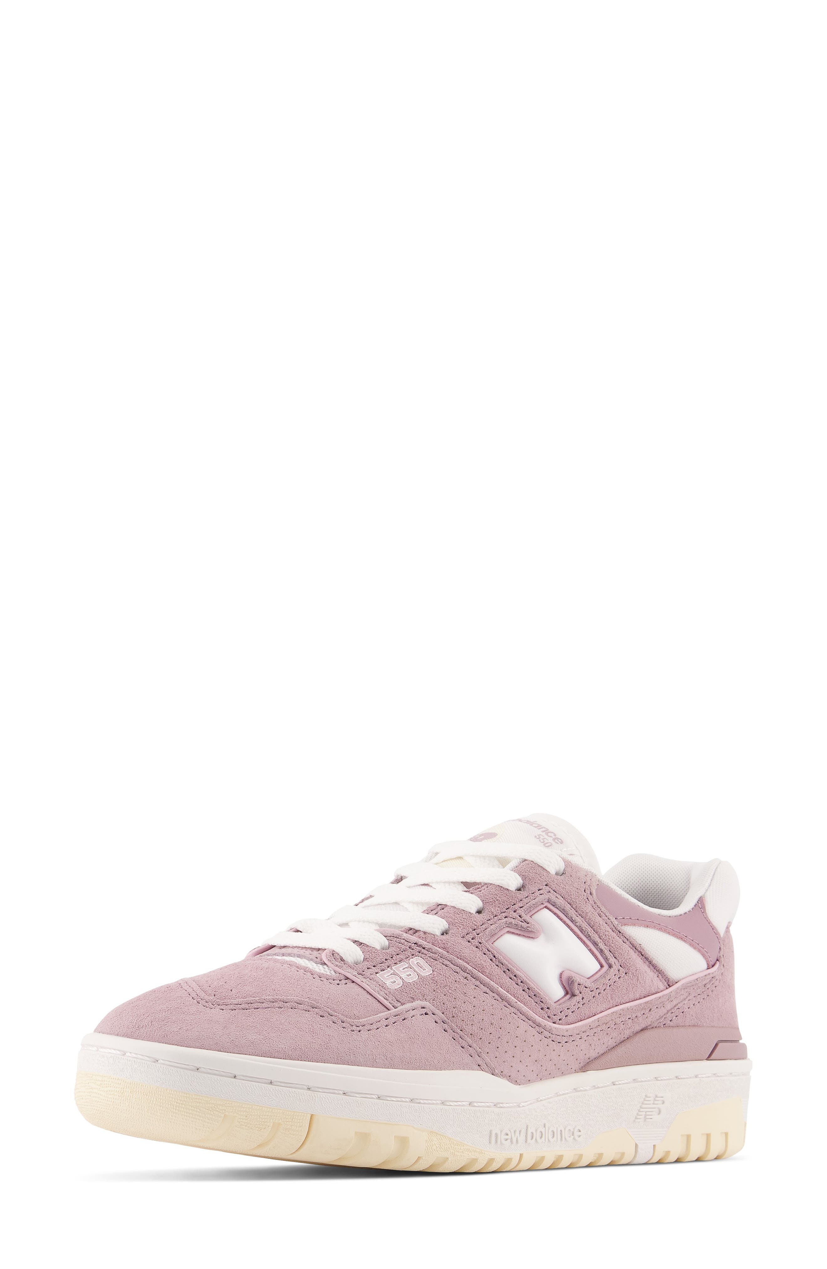 New Balance 550 Basketball Shoe, Main, color, Lilac Chalk/ Macadamia Nut