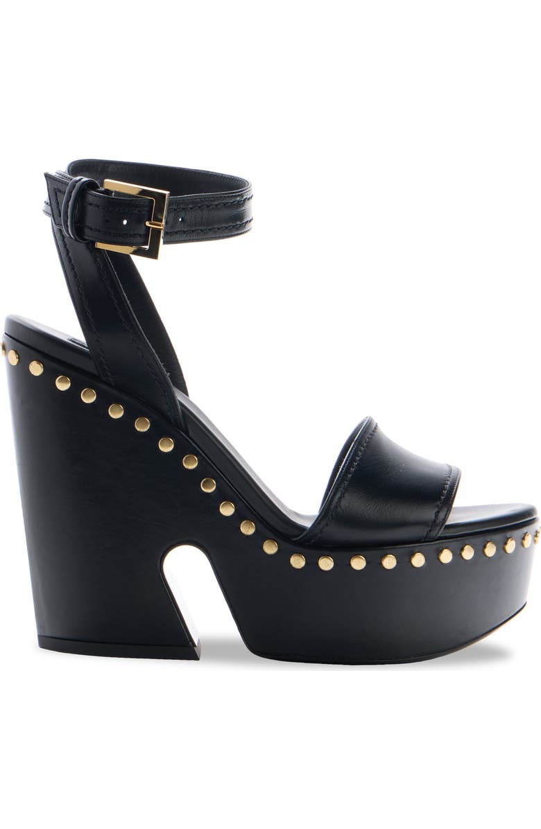 Givenchy Clog Platform Sandal, Alternate, color, Black