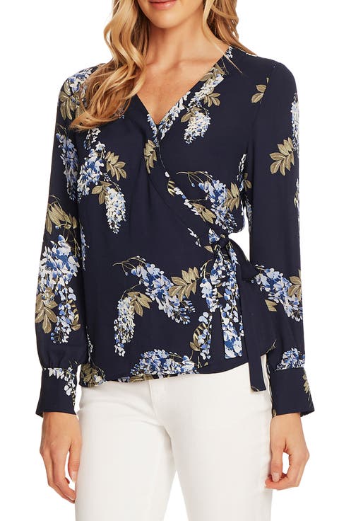 Weeping Willows Wrap Blouse