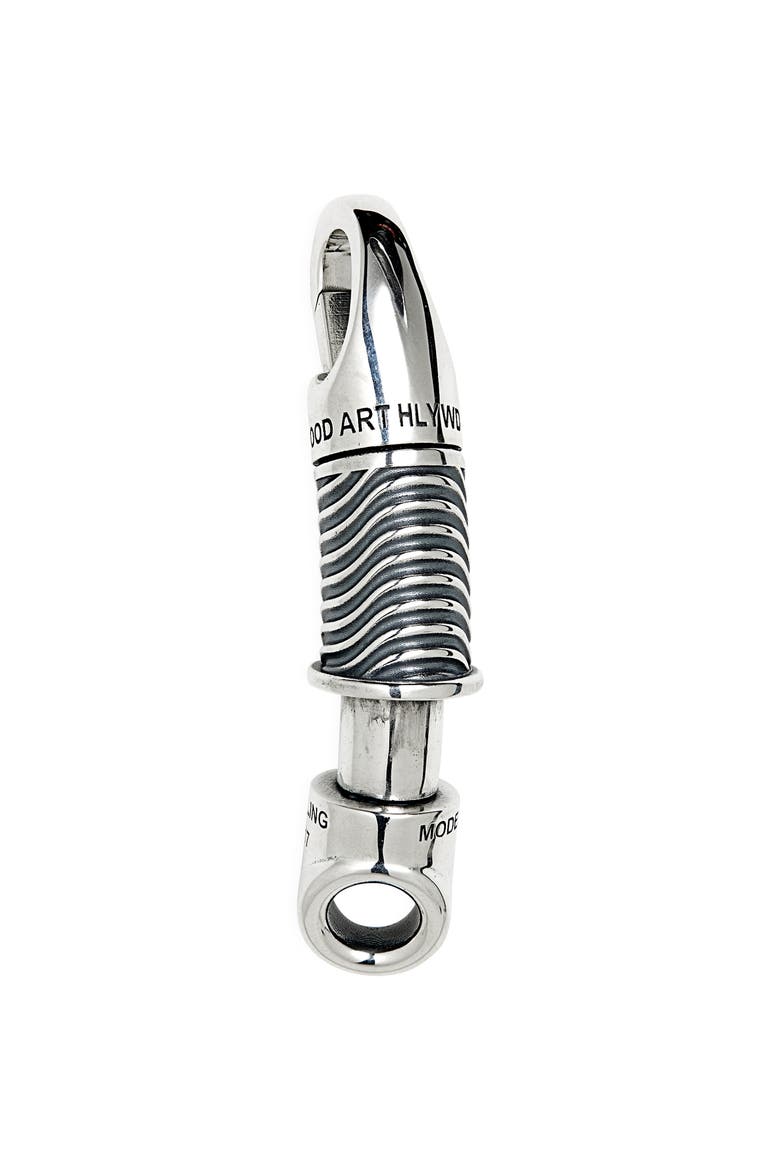 Peek-a-Boo Curved Clip, Main, color, SILVER