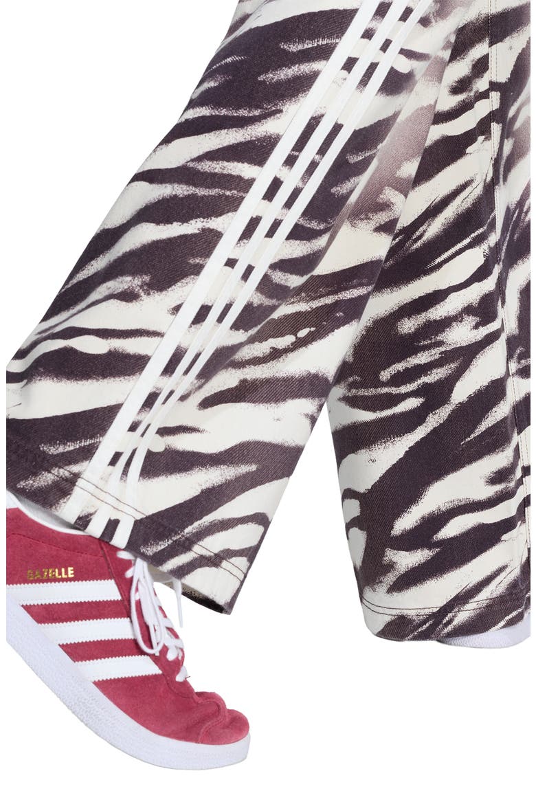 Zebra Wide Leg Jeans, Alternate, color, AURORACOFFEE