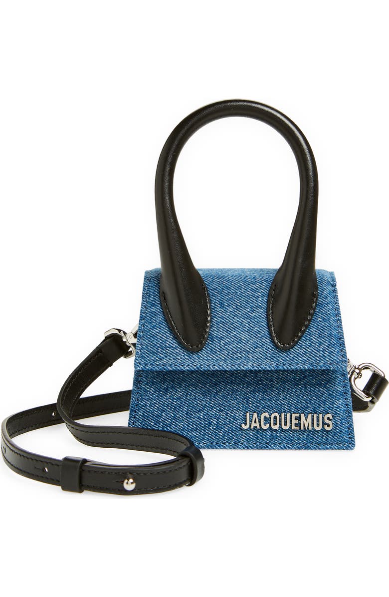 Jacquemus Le Chiquito Denim Crossbody Bag, Main, color,