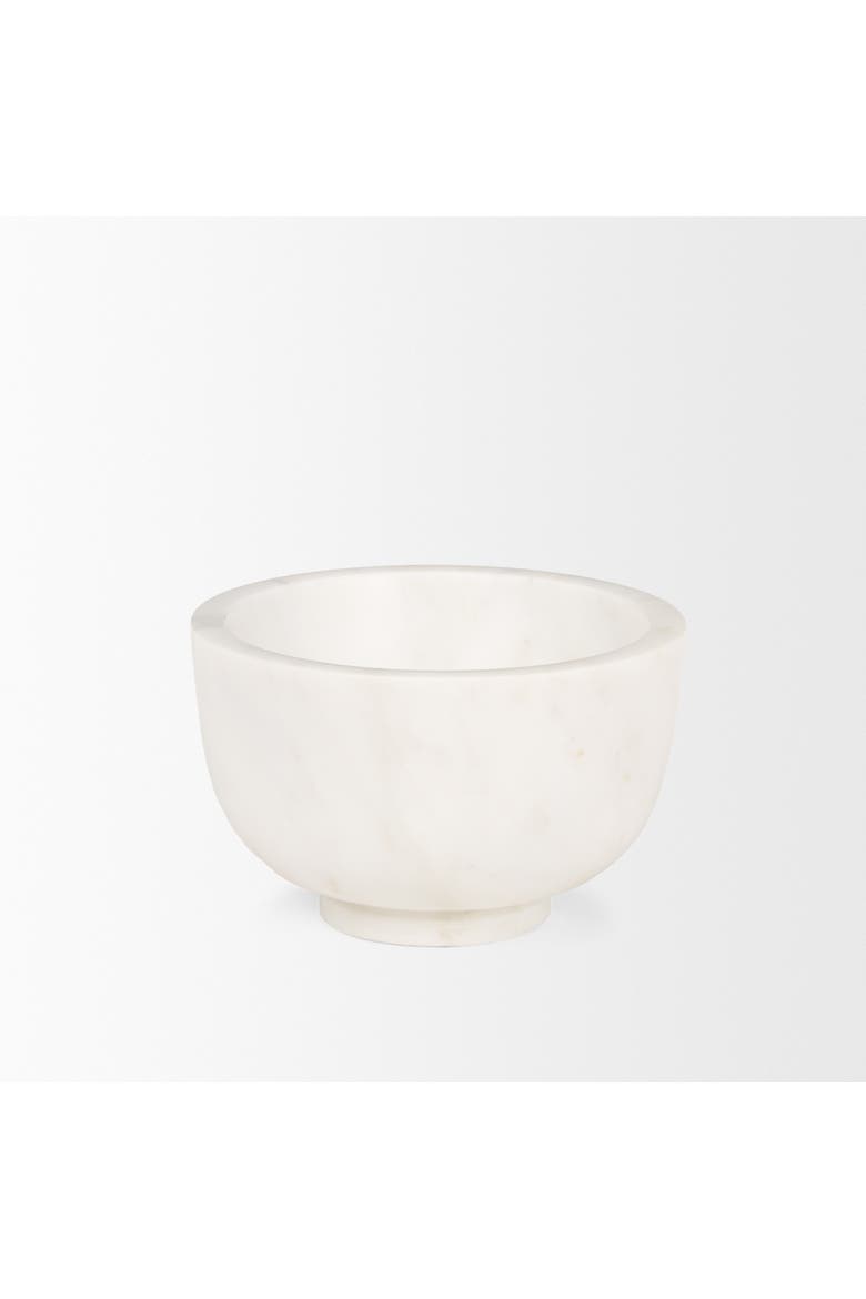 Katora Small Premium Solid Marble Bowl, Alternate, color, White