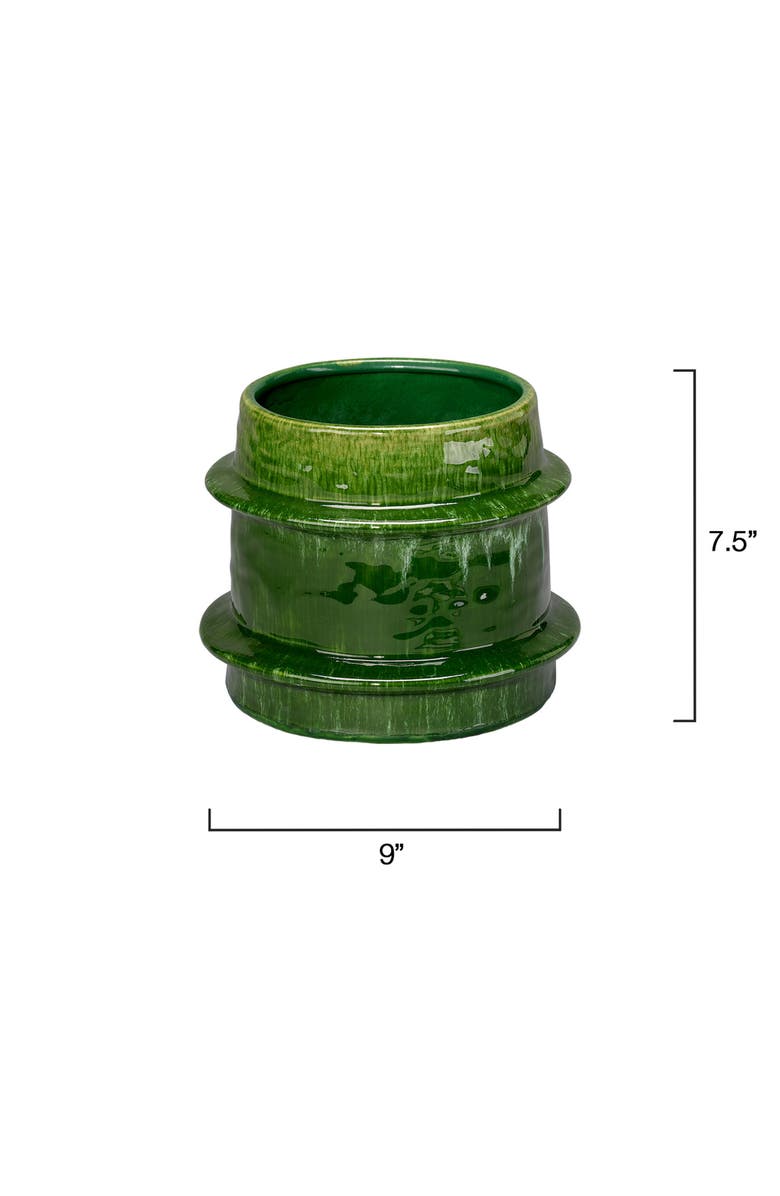 JAMIE YOUNG Saturn Ceramic Decorative Vase, Small, Alternate, color, Green