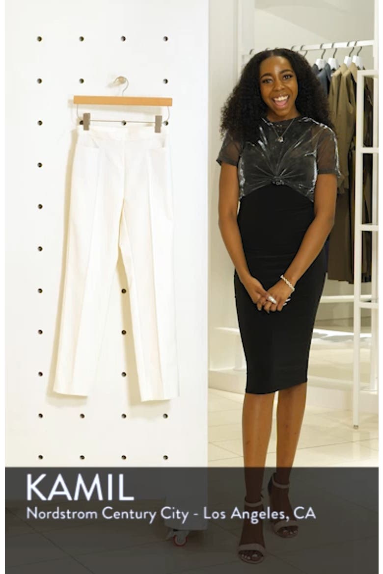 Franca Techno Cotton Blend Ankle Pants video